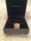 Versace Medusa ~Cigar Band Ring~Sz 7 New — photo 4