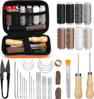 40 Pcs Upholstery Repair Sewing Kit, Leather Heavy Duty Sewing Kit, Leather Work