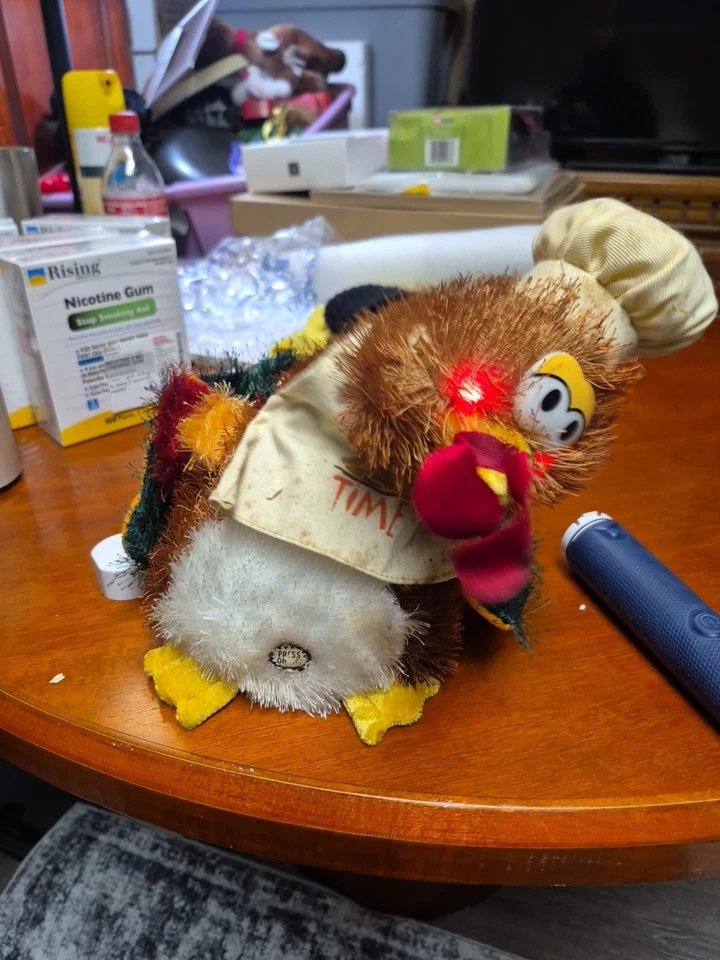 Dan Dee Vintage Turquia Tempo Canta, Danças, Acende Dia de Ação de Graças Testado - Imagem 2 de 4