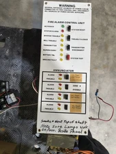 Vintage Firelite Alarms Miniscan 112 4 Zone Fire Alarm Control Panel