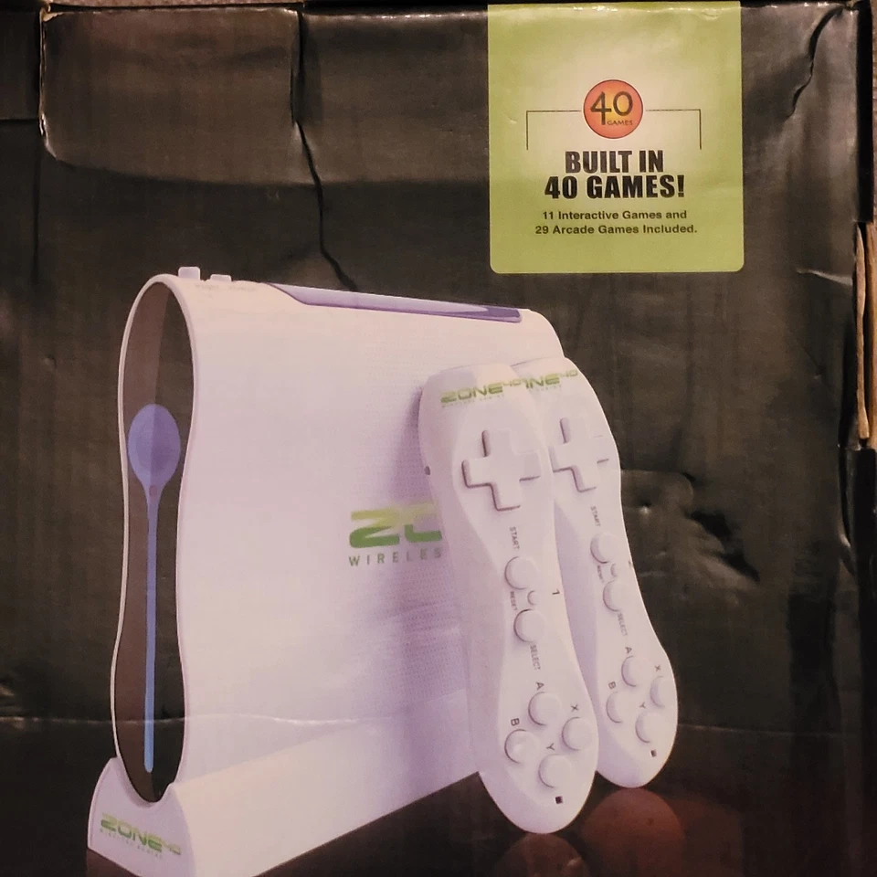 Sistema de juego inalámbrico ZONE 40 Plug & Play - con 40 juegos integrados en caja original Foto 4 de 4