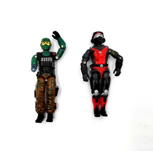 Vintage 1986 GI Joe Strato Viper And Beach Head Hasbro Action Figures ARAH