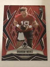 2025 Panini Phoenix Graham Mertz Red Lazer /199 RC Rookie #222 Houston Texans