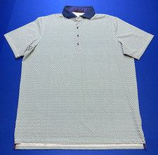 Greyson Polo Shirt Men's Medium L Over Triangles Golf Performance Stretch Wolf