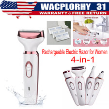 4 in 1 Electric Hair Removal Painless for women, Rechargeable  Waterproof US