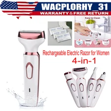 4 in 1 Electric Hair Removal Painless for women,  Rechargeable & Waterproof US