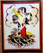 vintage terry wrigley uk scotland rock of ages tattoo flash 11x14 print