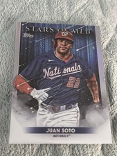 Juan Soto 2022 Topps Stars Of MLB Holo Foil Insert Baseball Card #SMLB-23