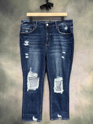 NWOT - MoCo Boutique You're My Lover 2.0 Cropped Straight Leg Jeans - Size 16W