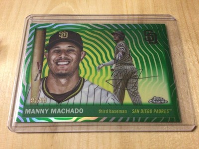 2025 Topps Chrome Platinum  #167 Manny Machado Green Vibrations Refractor 91/99