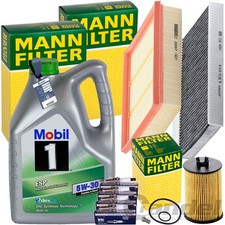 MANN INSPEKTIONSKIT + MOBIL ESP 5W-30 &Ouml;L passend f&uuml;r MERCEDES W169 W245 170-200