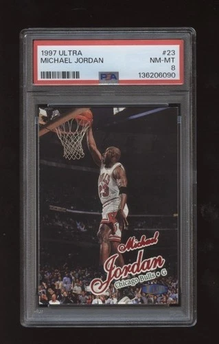 1997-98 Fleer Ultra Michael Jordan #23 PSA 8 NM-MT Chicago Bulls HOF