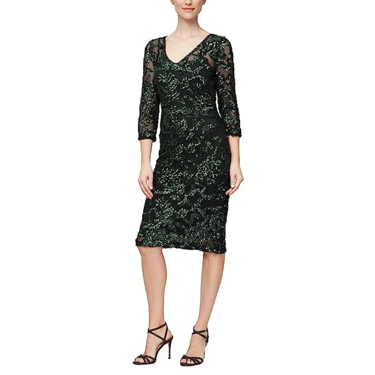 Alex Evenings 3/4 Sleeve Floral Sheath Dresses for Women for sale | eBay