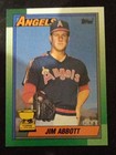 Photo of 1990 Topps #675 Jim Abbott California Angels Baseball Card