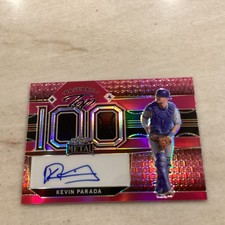 2022 Kevin Parada Leaf Metal Baseball Pink Top 100 Auto 4/4 #T-KP1