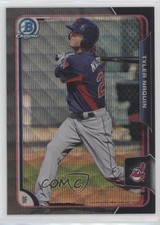 2015 Bowman Asia Exclusive Black Wave Refractor Tyler Naquin #BCP89 0st9