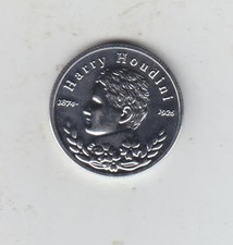 Super Mint Harry Houdini Magician 1874-1926 Medallion, BU