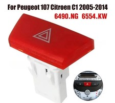 PULSANTE INTERRUTTORE LUCI EMERGENZA PER CITROEN C1 PEUGEOT 107 TOYOTA AYGO 05