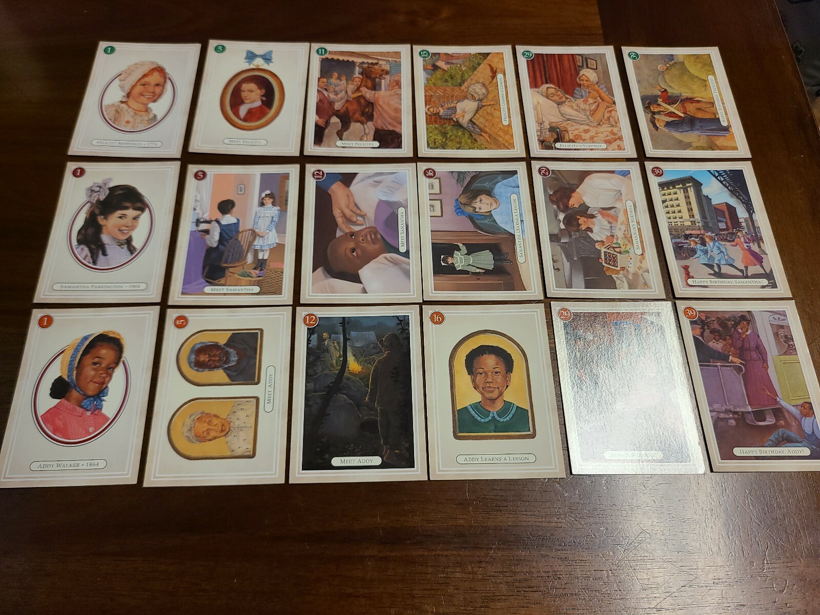american girl trading cards value
