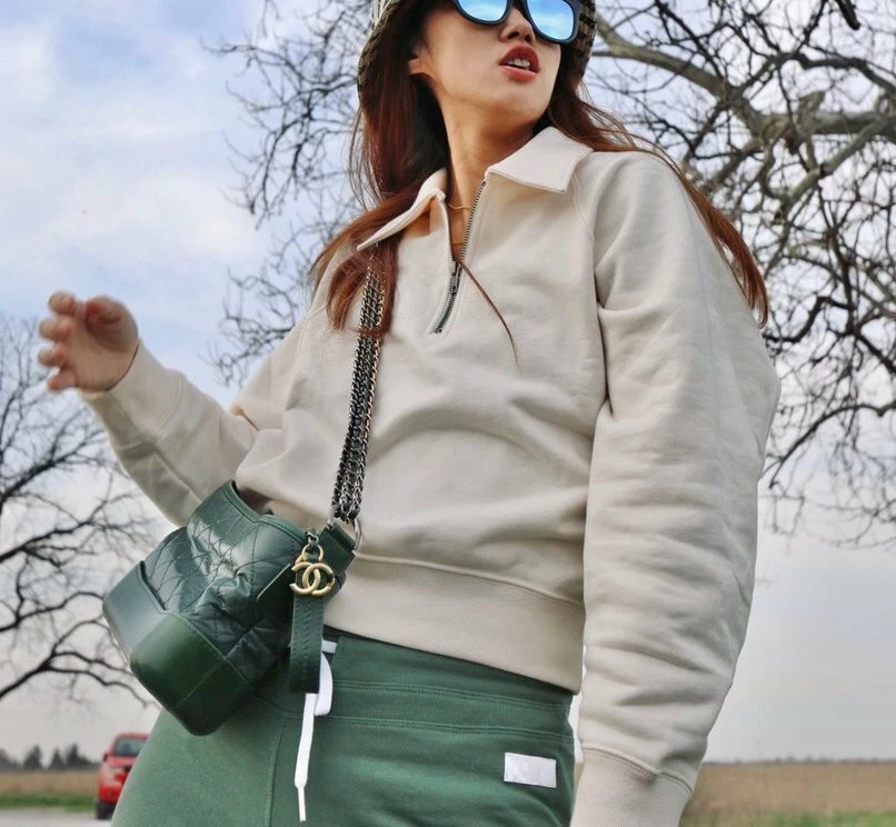 Uniqlo U Cotton Half-Zip Long Sleeve Pullover Sweatshirt in Natural Large L  | eBay