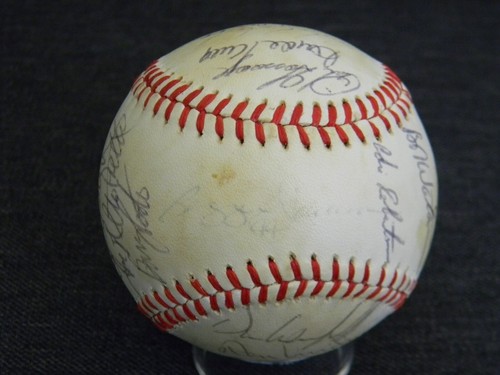 1981 New York Yankees AL Champs Team Signed Baseball 25 SIG Jackson,Winfield JSA - Picture 4 of 9