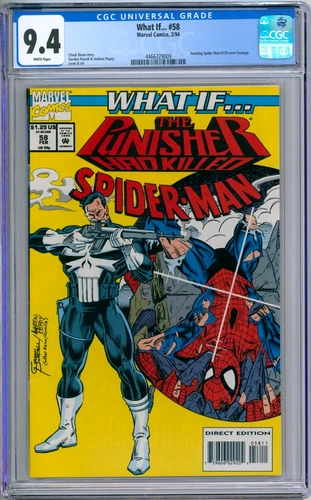 What If...? 58 CGC Graded 9.4 NM Punisher Spider-Man Marvel Comics 1994