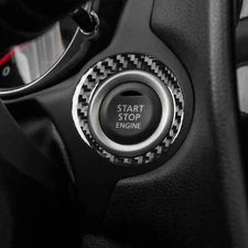 Real Carbon Fiber One-button Start Button Trim for Mitsubishi Outlander 2014-16