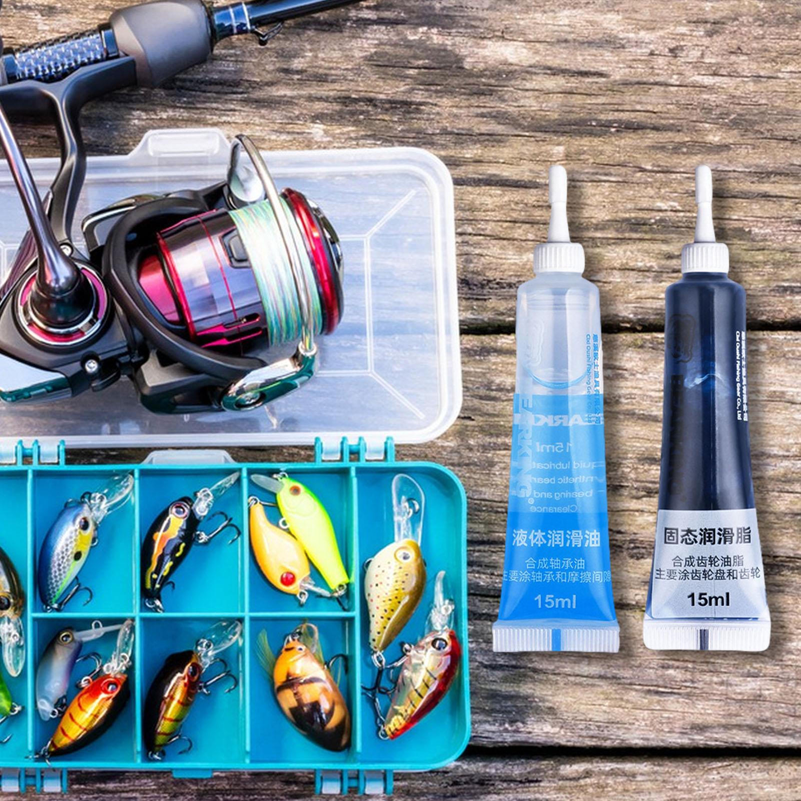Fishing Reel Grease 15ml Reel Care Lubricant Oil Fishing Reel Oil and Grease