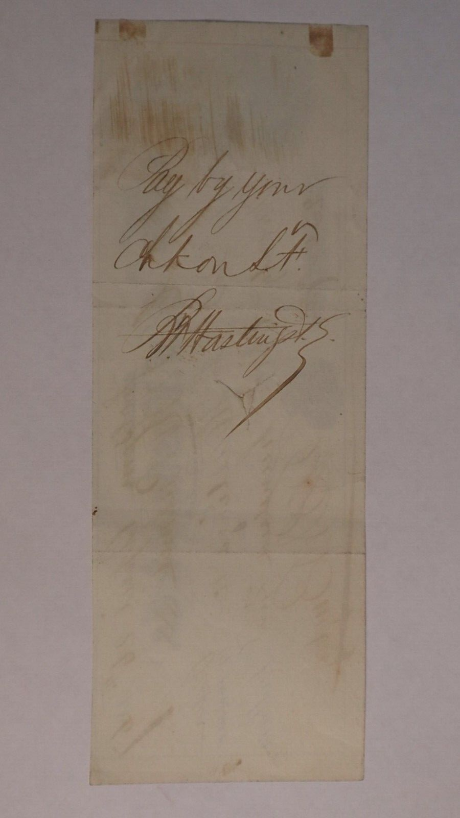 1867 Folsom C.T.H Palmer Revenue Wells Fargo AGT Sacramento Hastings