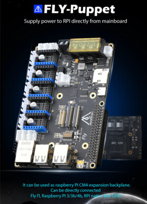 Mellow Fly Puppet Marionette mainboard für Voron V01 SW Ender 3 mit Raspberry