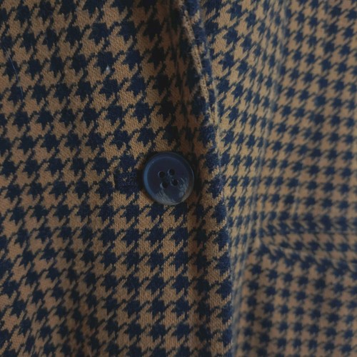 OLD NAVY Jacquard Houndstooth Boyfriend Blazer Womens XL Camel Black Academia - Picture 6 of 12