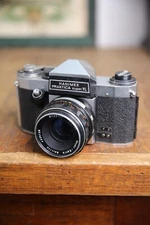 Vtg Hanimex Praktica Super TL 35mm SLR Film Camera w/ Meyer Optik 50 f1.8 Lens
