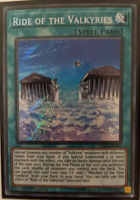 YuGiOh Ride of the Valkyries Secret Rare 1st Edition SHVA-EN006 | eBay UK YuGiOh Ride of the Valkyries Secret Rare 1st Edition SHVA-EN006 | eBay UK