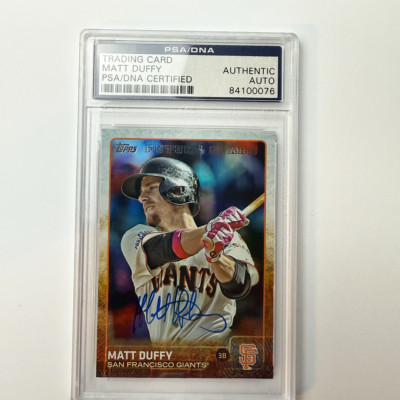 Matt Duffy Signiert 2015 Topps Rainbow Foil Update #US272 PSA Auto Authentisch