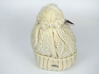 Maximo MüTze MäDchen Weiß Mit Bommel 57 59 Grobstrick StrickmüTze Winter