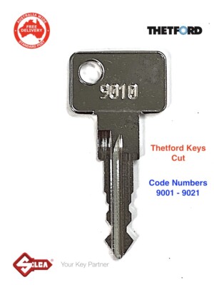 Thetford Caravan & Camper Keys -Key Cut To Code Numbers