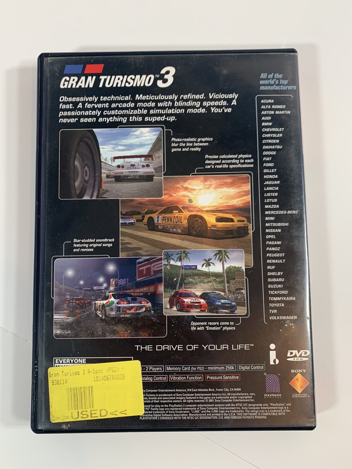 Gran Turismo 3 E 4 Ps2 ( Carros ) Coleção (2 Dvds) Patch