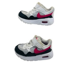 Nike Air Max SC Toddler Shoes CZ5361-006 Sz 4C Pink White Black Mesh Hook Loop