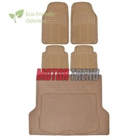 Odorless Hd Eco-tech Rubber Floor Mats Car Suv Truck W/ Cargo Liner Beige on sale Odorless Hd Eco-tech Rubber Floor Mats Car Suv Truck W/ Cargo Liner Beige on sale