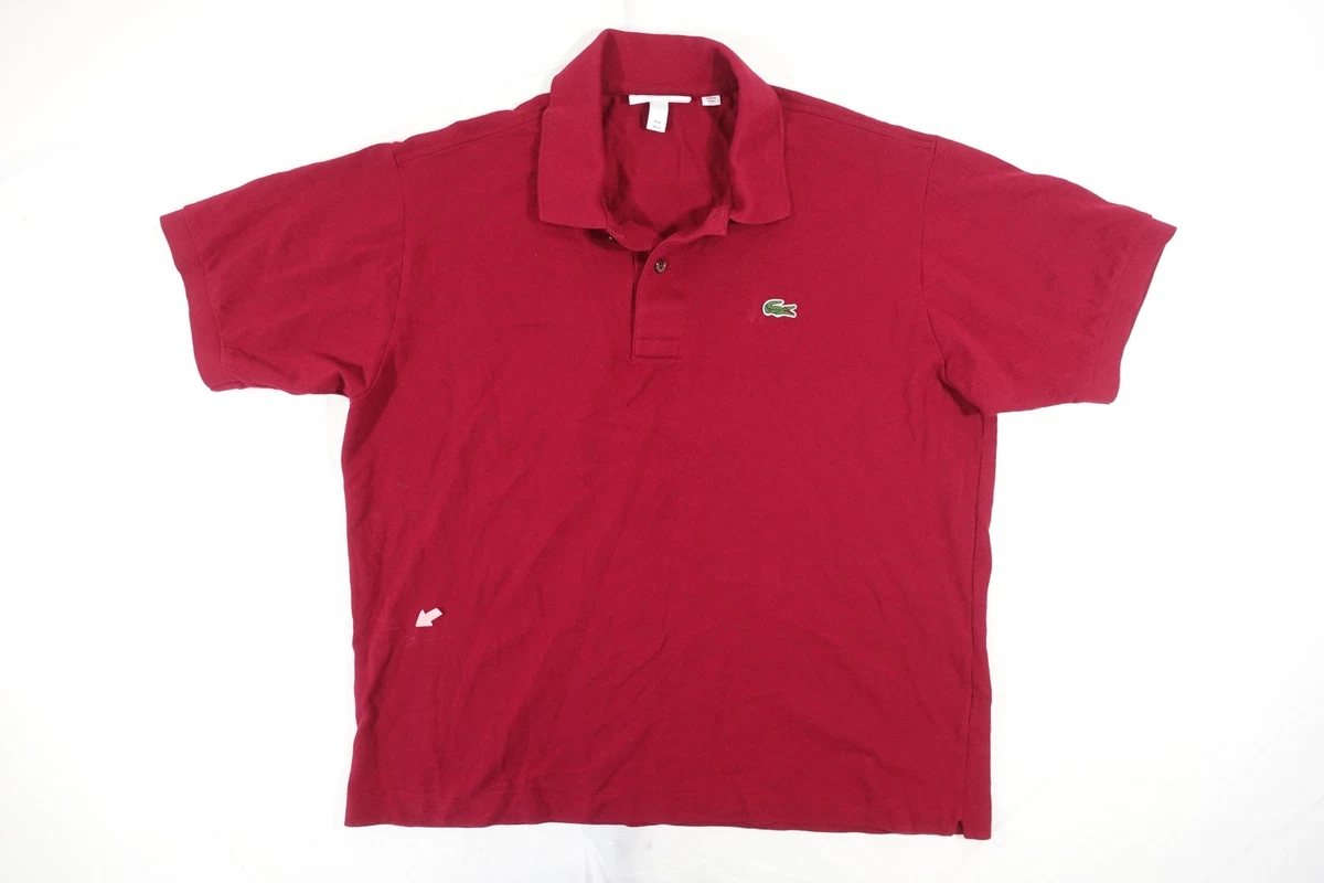 Mens red best sale lacoste polo shirt