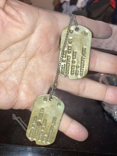 Military Dog Tags Buel E Lee Ratcliff Arkansas - Picture 3 of 3