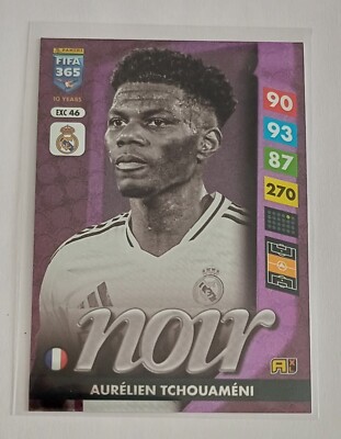 Karte SCHWARZ Aurélien Tchouaméni Real Madrid PANINI ADRENALYN XL FIFA 365 2025