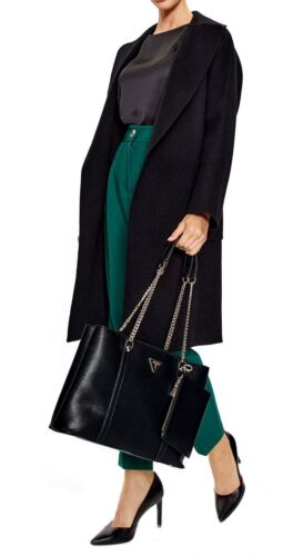 Sac Guess sac à main cabas bandoulière Eco Craig Coal noir neuf - Photo 6 sur 12