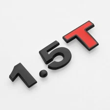 1.5T Emblems Car Side Fender Badges Trunk Sticker Exterior Decal Logo Styling