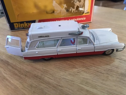 Vtg Dinky Die-Cast Superior Cadillac Ambulance With Original Box 1977 US Shipper - Picture 8 of 16