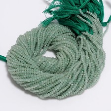 Green Aventurine Gemstone Round Israel Cut Beads 2.5X2.5 mm Strand 13" GB-189