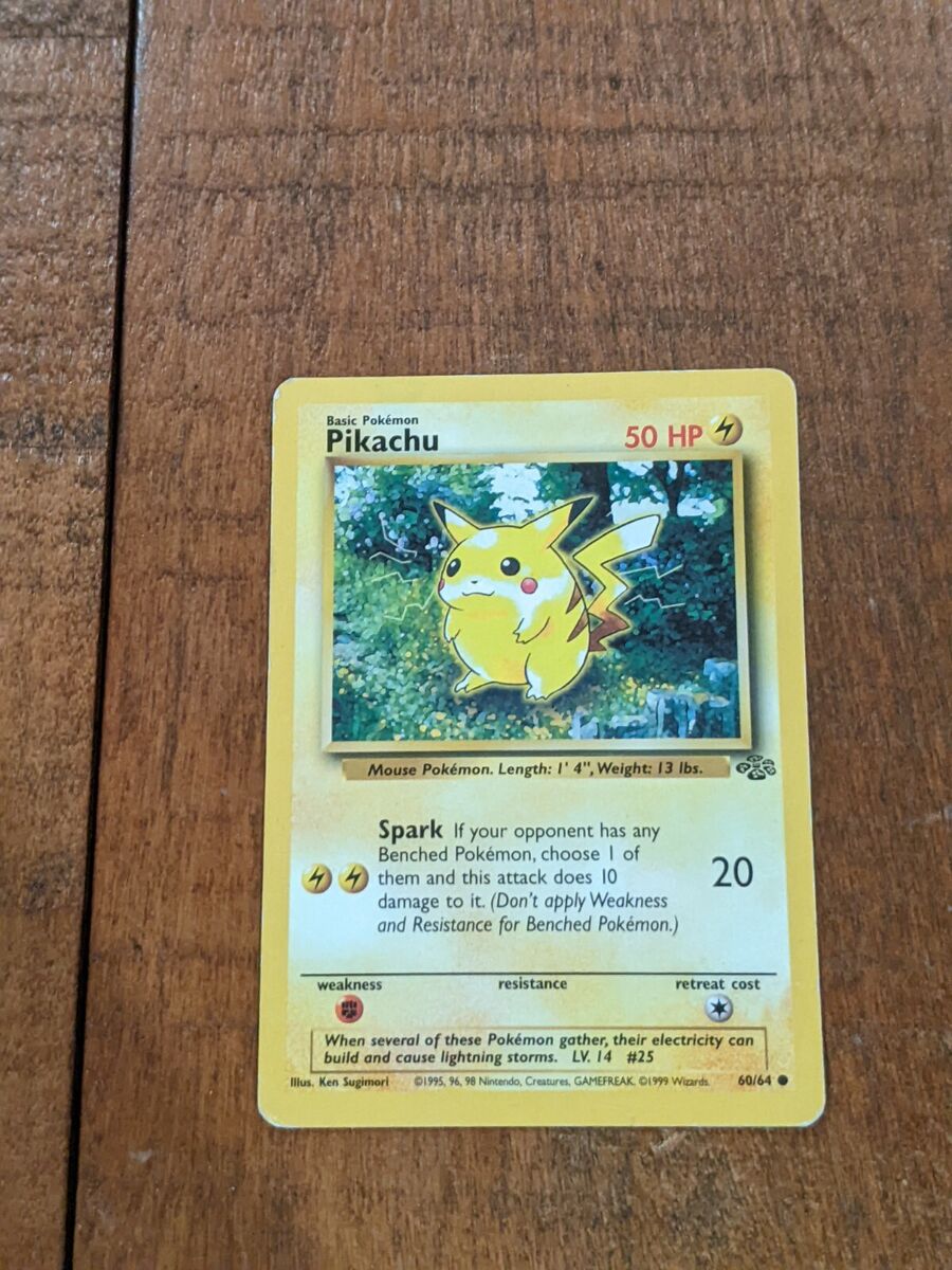 Pokemon Card, Pikachu Spark Basic Pokemon 50 HP, LV14, #25 Pokemon Card, Pikachu Spark Basic Pokemon 50 HP, LV14, #25