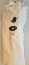 John Robshaw Daiba White  Matelassé Twin Coverlet - 100% Cotton - NEW Bedding