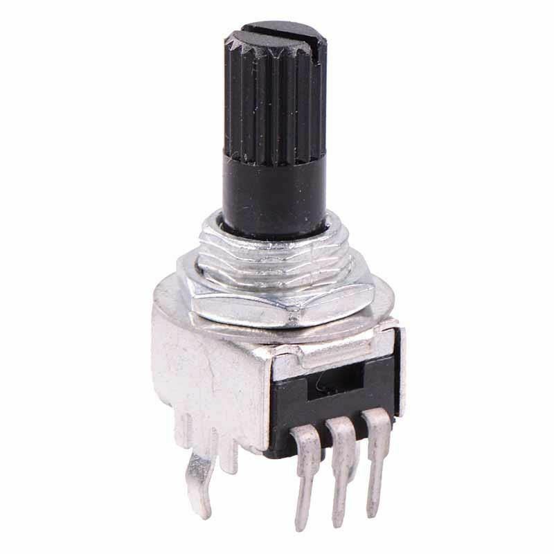 10 X 500K Lineare 9mm Potenziometro Zigrinato 6mm Albero