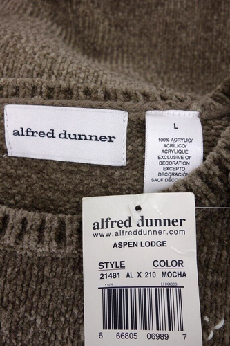 NWT Alfred Dunner Womens L Embellished Long Sleeve Velour Sweater Embroidered - Picture 6 of 6